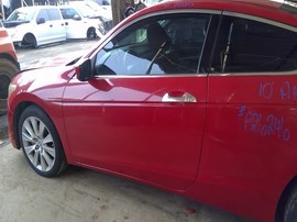 2010 HONDA ACCORD,RED, EX-L MODEL, 3.5L, AT.   A26246